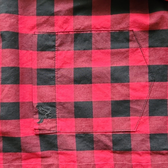 American Eagle Outfitters, Nice Red and Black Checked Shirt, XL, Long Sleeve - Picture 4 of 6